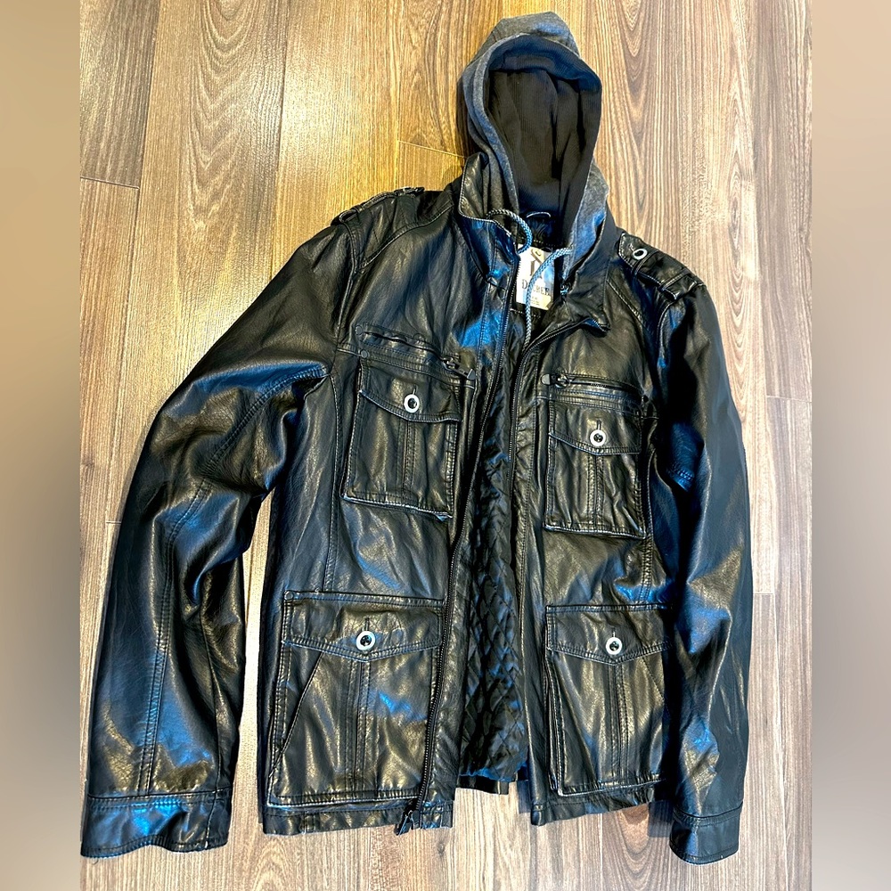 Men’s jacket with Hoody size XL black